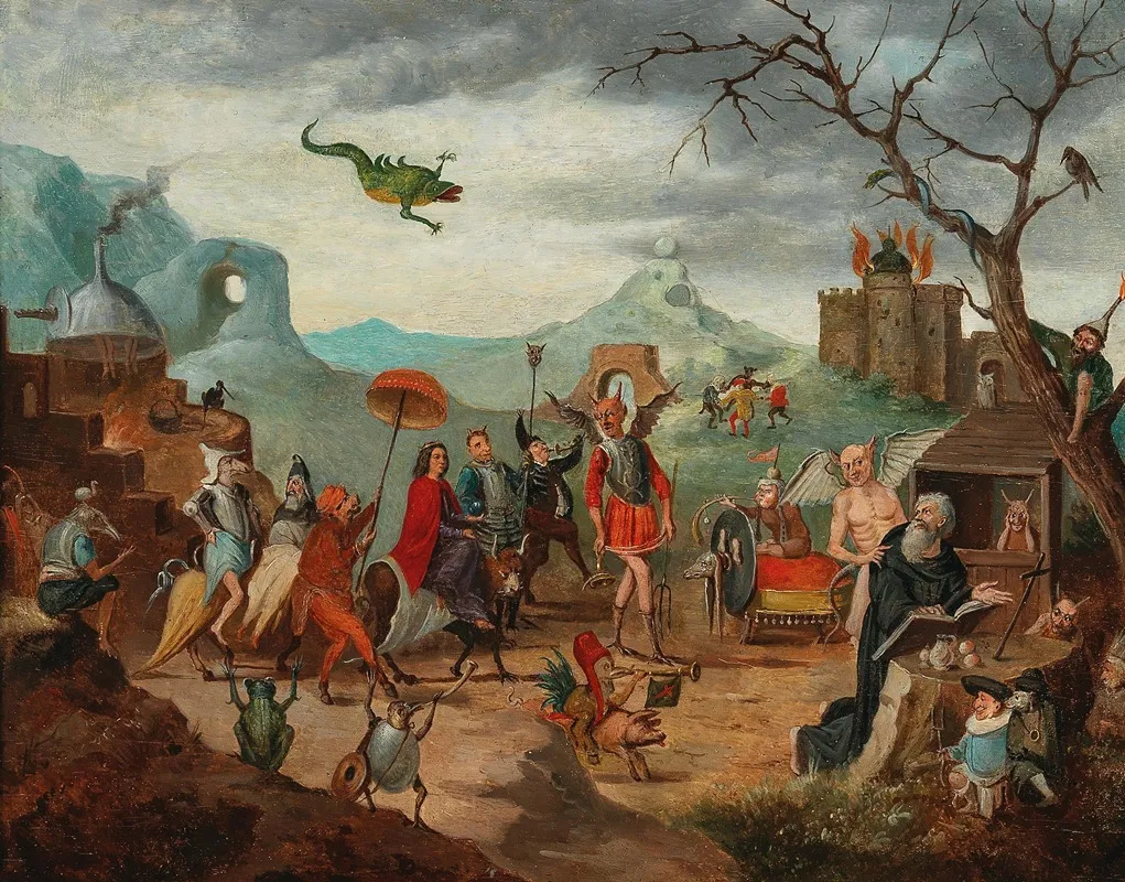 The Temptation Of Saint Anthony 6 Wall Art by Flemish School - High-Resolution Digital Print