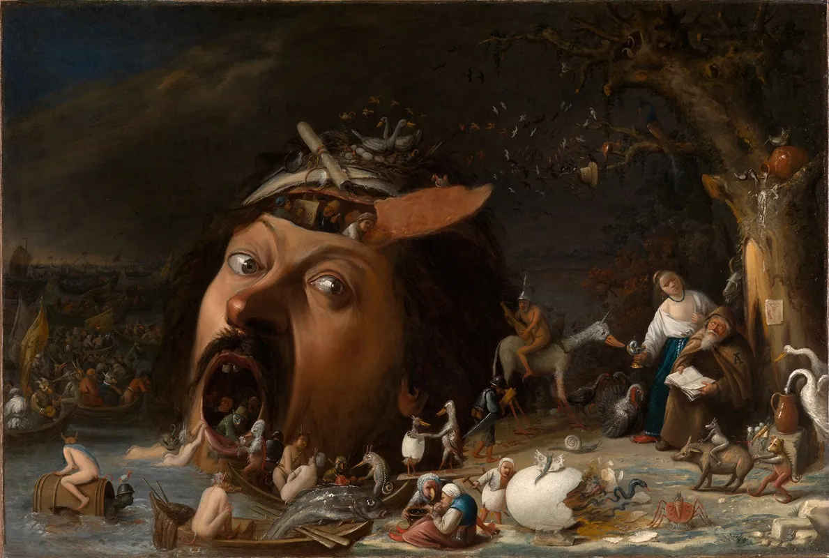 The Temptation Of St Anthony 10 Wall Art by Joos van Craesbeeck - High-Resolution Digital Print