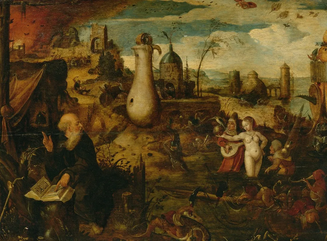 The Temptation Of St Anthony 5 Wall Art by Pieter Huys - High-Resolution Digital Print