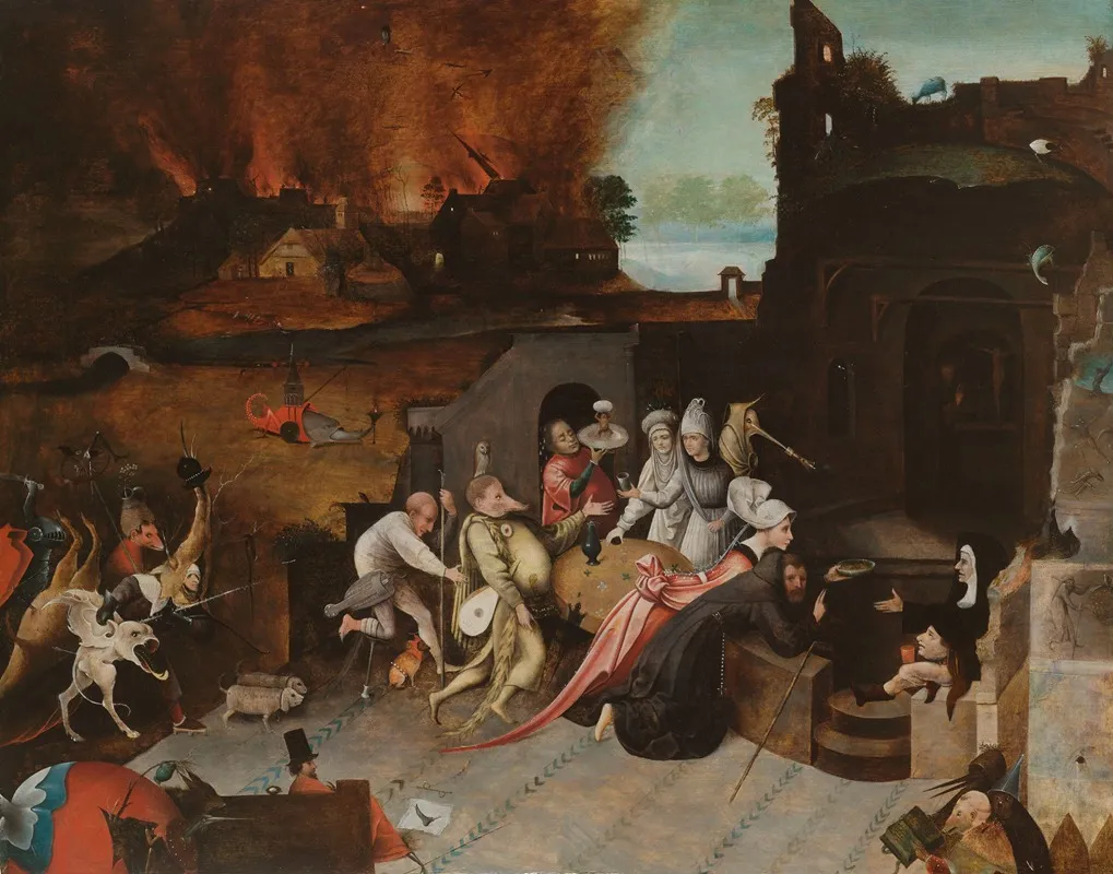 The Temptation Of St Anthony 6 Wall Art by After Hieronymus Bosch - High-Resolution Digital Print