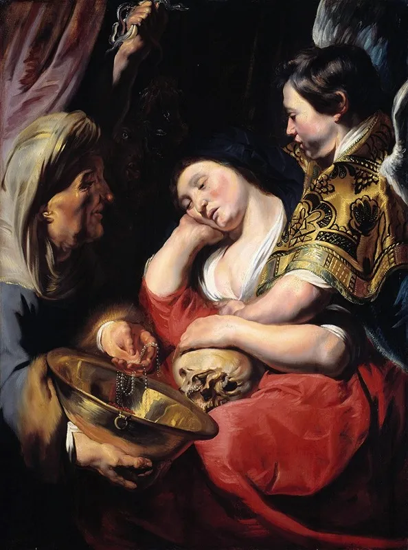 The Temptation Of The Magdalene Wall Art by Jacob Jordaens - High-Resolution Digital Print