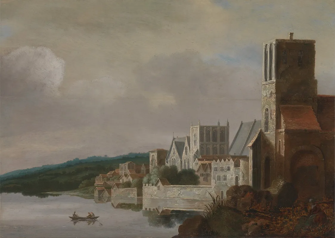 The Thames At Westminster Wall Art by Claude de Jongh - High-Resolution Digital Print