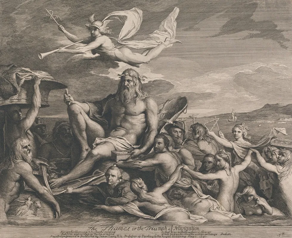 The Thames Or The Triumph Of Navigation Designs For The Great Room Of The Society For The Encouragement Of The Arts