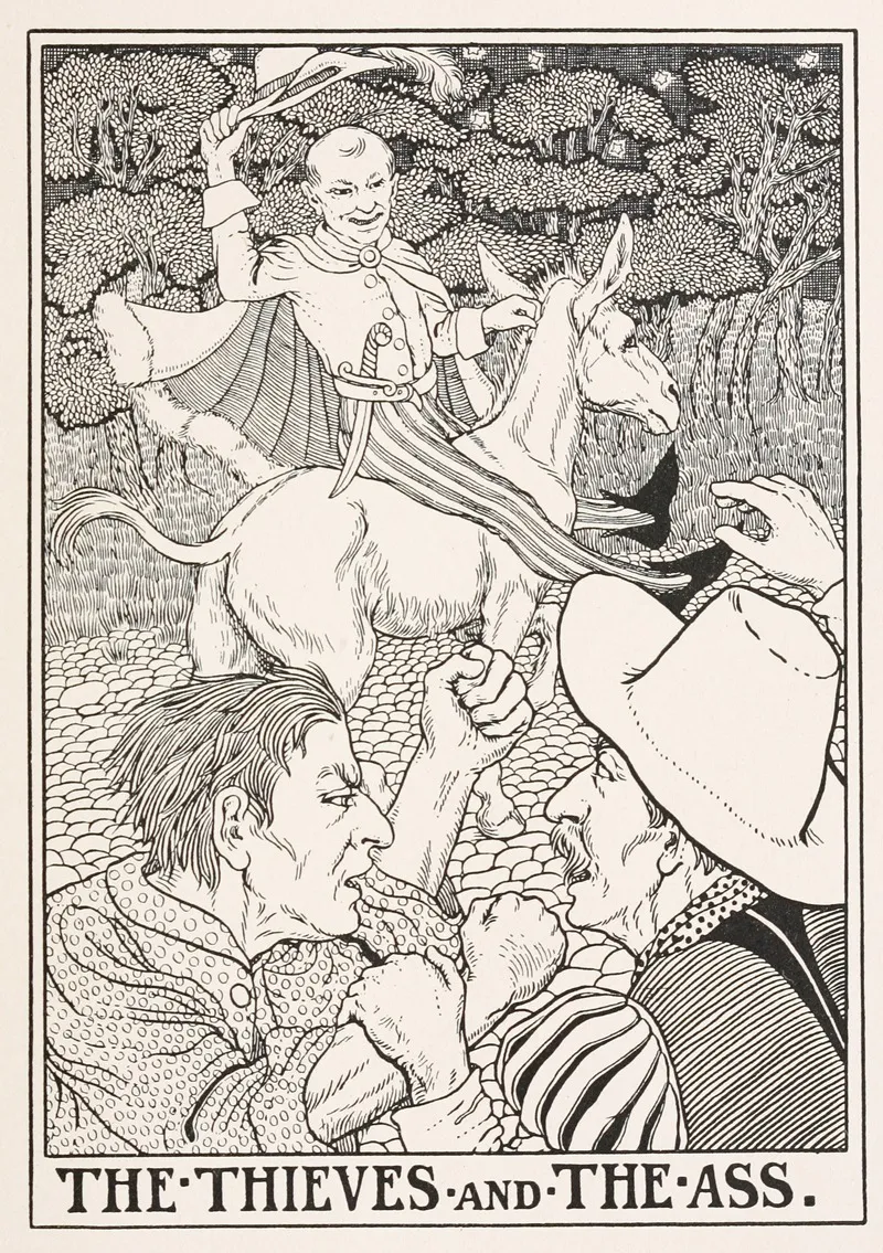 The Thieves And The Ass 2 Wall Art by Percy J. Billinghurst - High-Resolution Digital Print