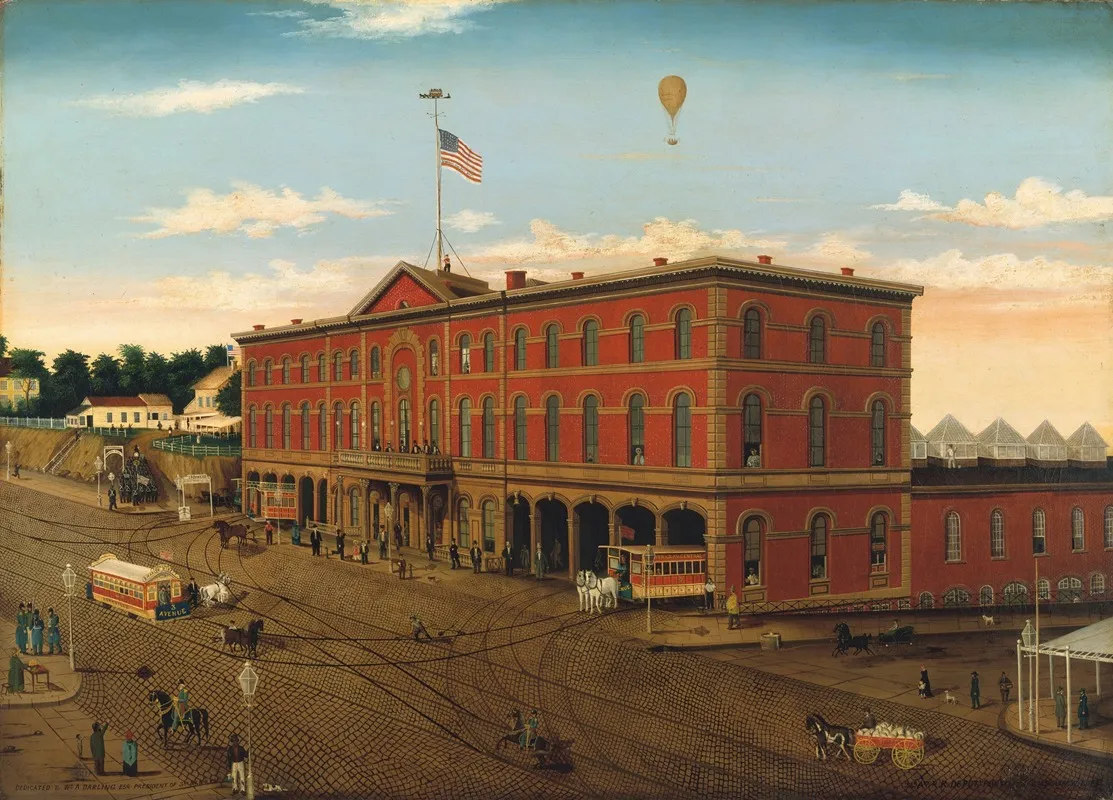 The Third Avenue Railroad Depot Wall Art by William H. Schenck - High-Resolution Digital Print