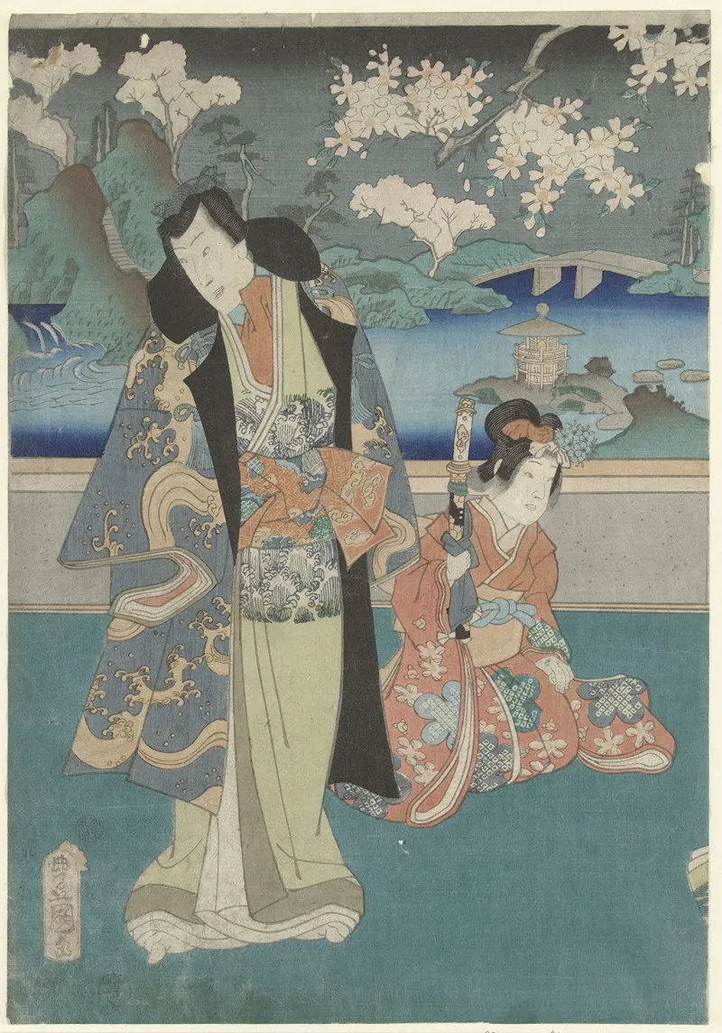 The Third Month Yayoi 2 Wall Art by Utagawa Kunisada (Toyokuni III) - High-Resolution Digital Print