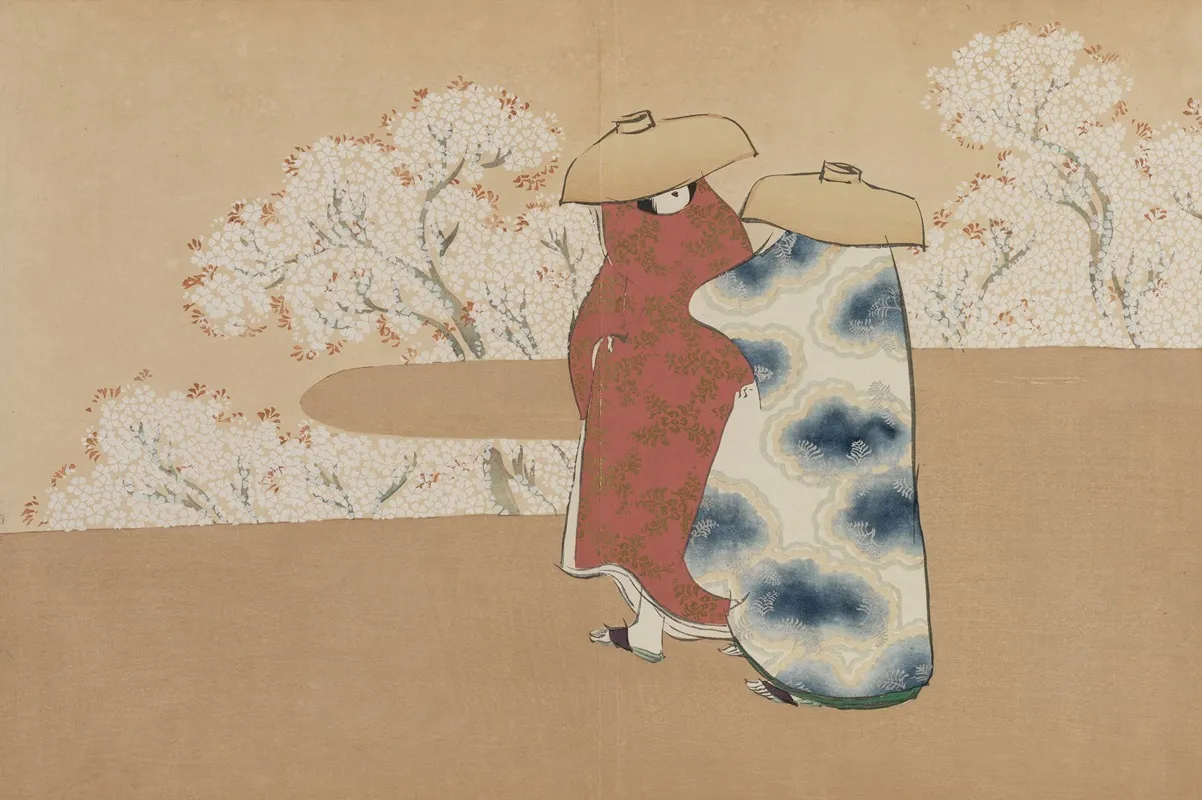 The Third Month Yayoi Wall Art by Kamisaka Sekka - High-Resolution Digital Print