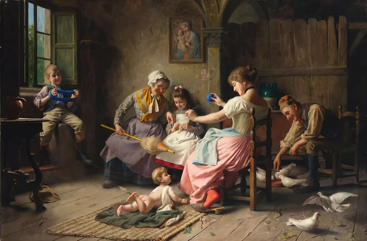 The Thread Of Life Wall Art by Giovanni Battista Torriglia - High-Resolution Digital Print