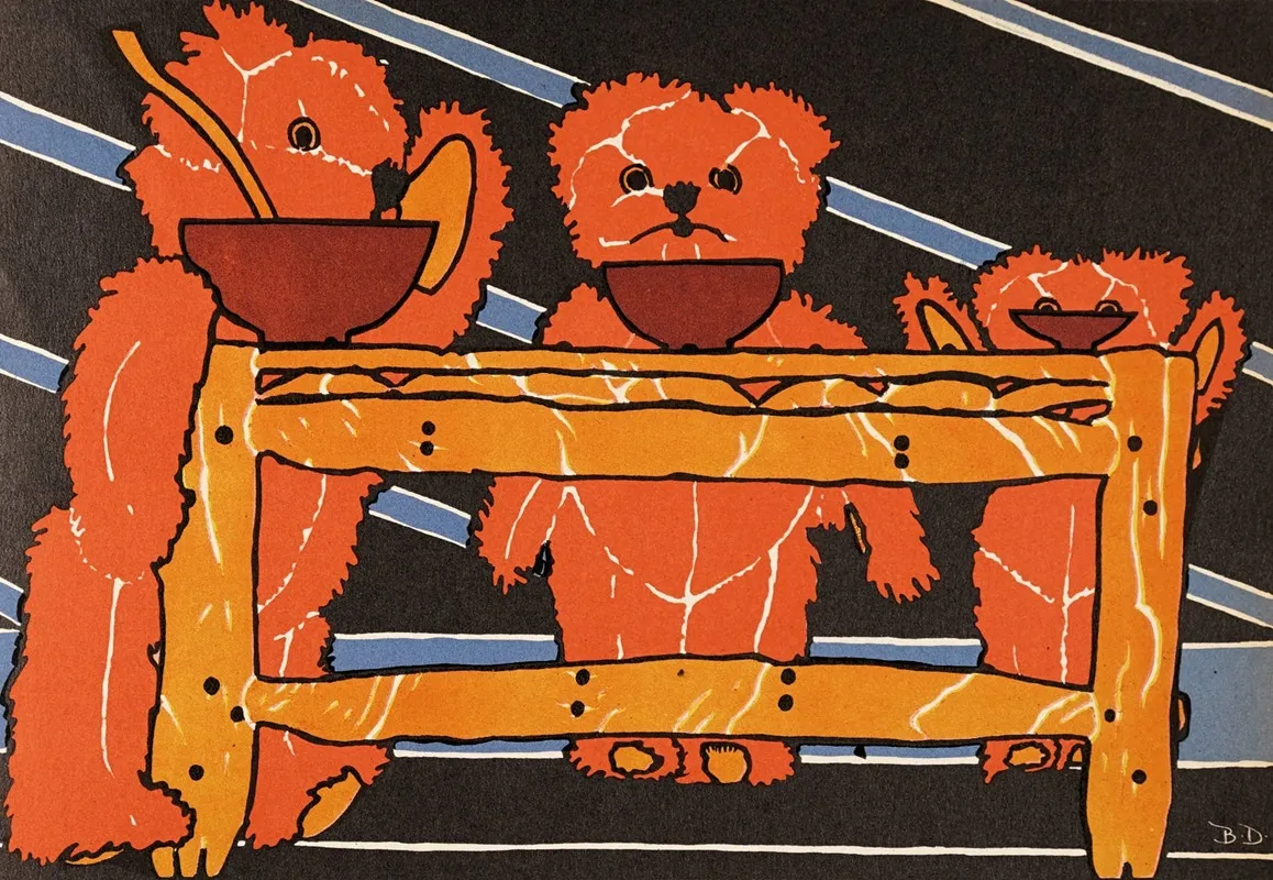 The Three Bears A Family Story Pl 11 Wall Art by Beatrice Dvilnsky - High-Resolution Digital Print