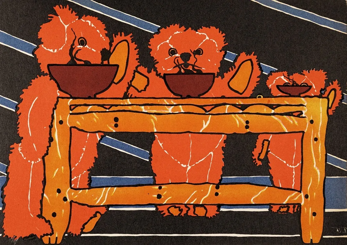 The Three Bears A Family Story Pl 5 Wall Art by Beatrice Dvilnsky - High-Resolution Digital Print