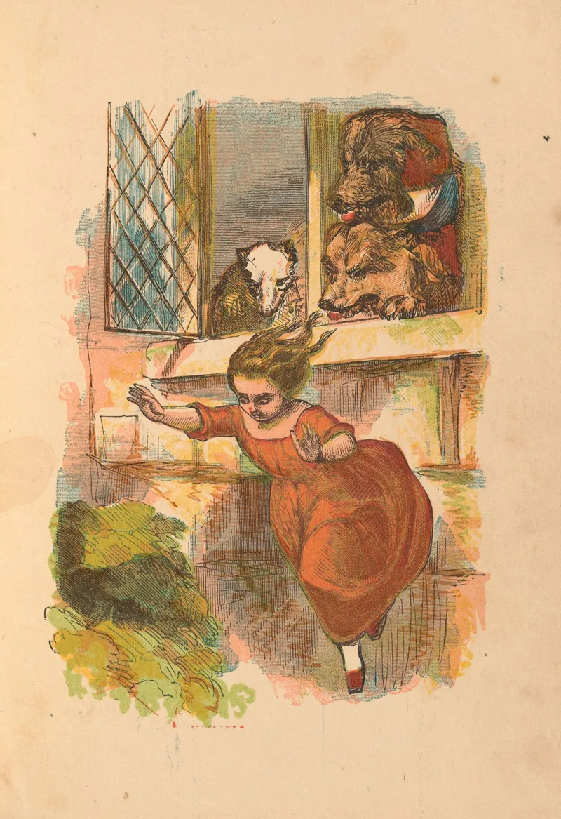 The Three Bears Pl 7 Wall Art by Harrison William Weir - High-Resolution Digital Print