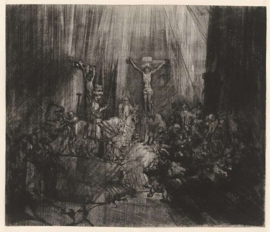 The Three Crosses 2 Wall Art by Rembrandt van Rijn - High-Resolution Digital Print
