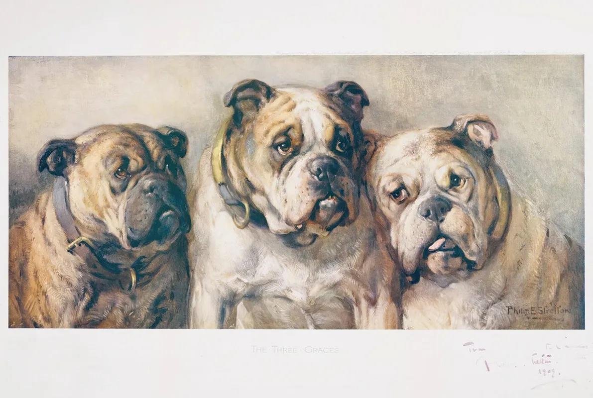 The Three Graces 3 Wall Art by Philip Eustace Stretton - High-Resolution Digital Print