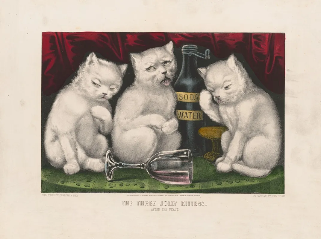 The Three Jolly Kittens After The Feast