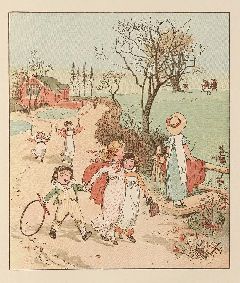 The Three Jovial Huntsmen Pl 6 Wall Art by Randolph Caldecott - High-Resolution Digital Print