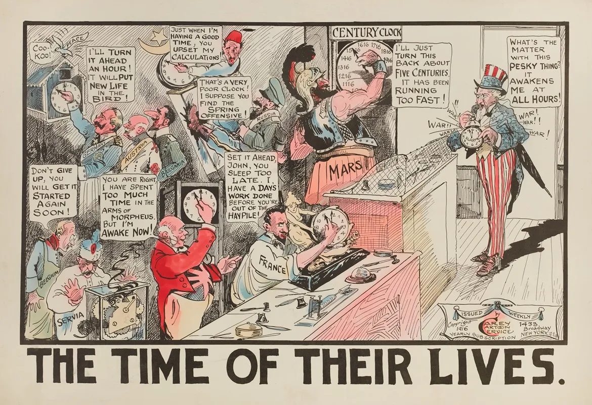 The Time Of Their Lives Wall Art by Carey Cartoon Service - High-Resolution Digital Print