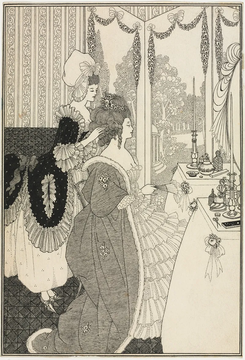 The Toilet From The Rape Of The Lock By Alexander Pope Wall Art by Aubrey Vincent Beardsley - High-Resolution Digital Print