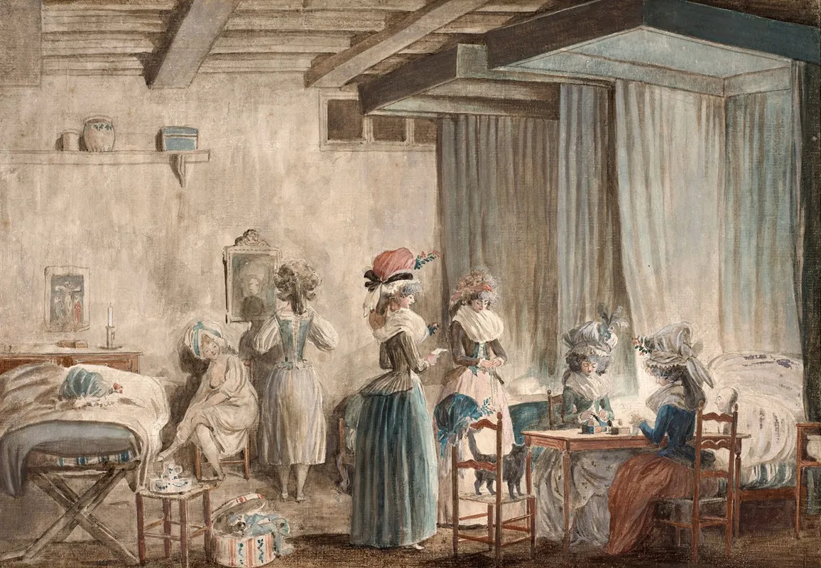 The Toilet Of The Ladies In Waiting Wall Art by Niklas Lafrensen - High-Resolution Digital Print