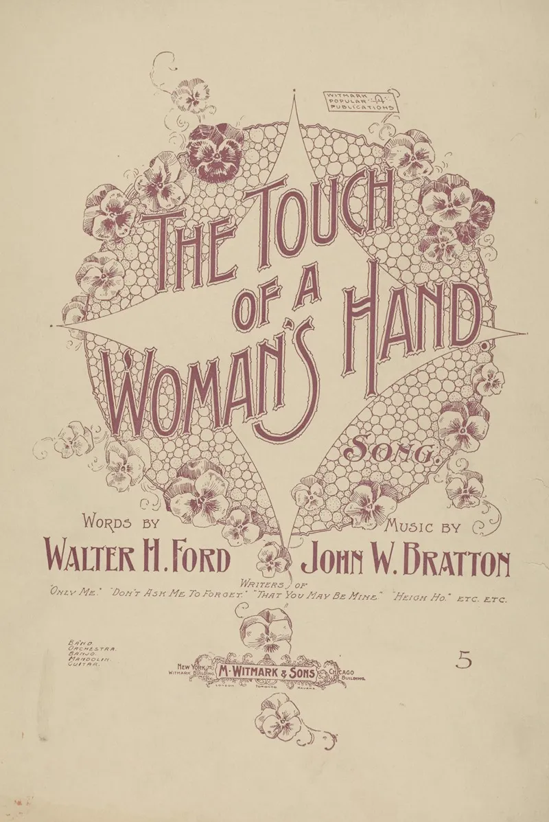 The Touch Of A Womans Hand Wall Art by Anonymous - High-Resolution Digital Print