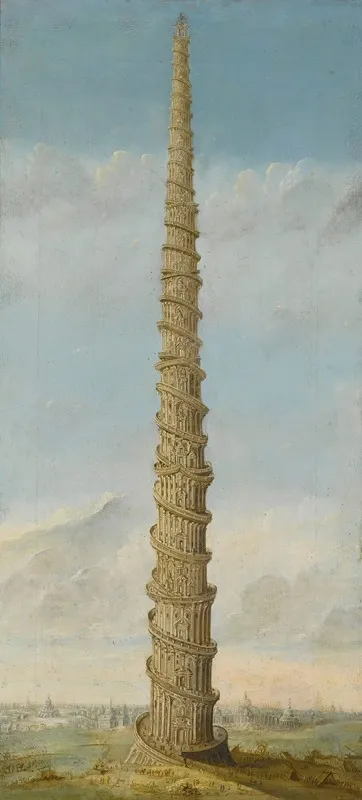The Tower Of Babel 4 Wall Art by Franz Stieberich - High-Resolution Digital Print