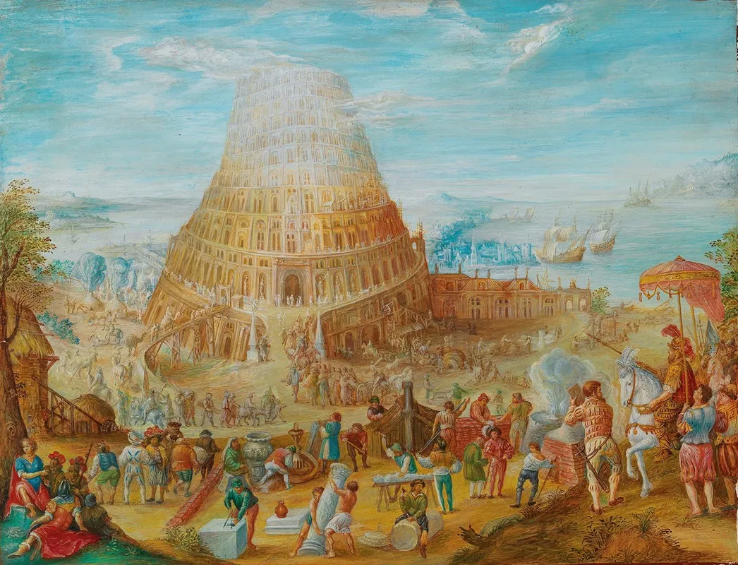 The Tower Of Babel 6 Wall Art by Friedrich Brentel - High-Resolution Digital Print