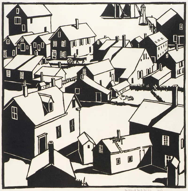 The Town 2 Wall Art by Mildred McMillen - High-Resolution Digital Print