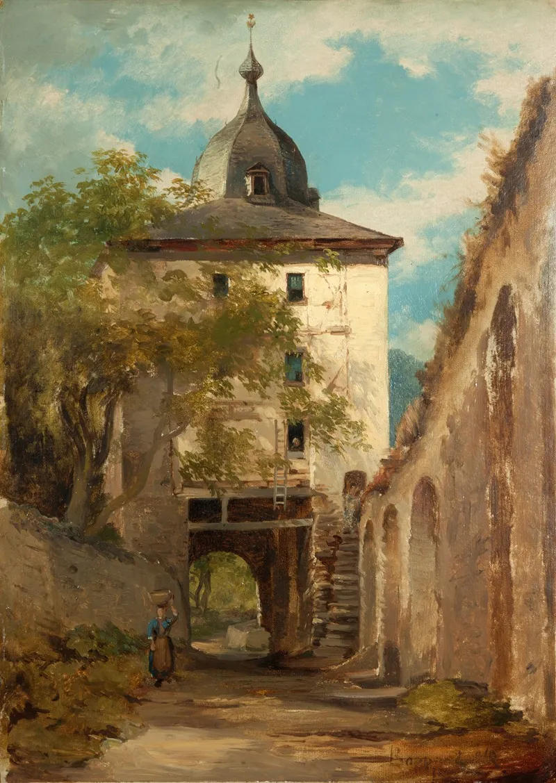 The Town Gate Boppart Wall Art by Joseph Magnus Stäck - High-Resolution Digital Print