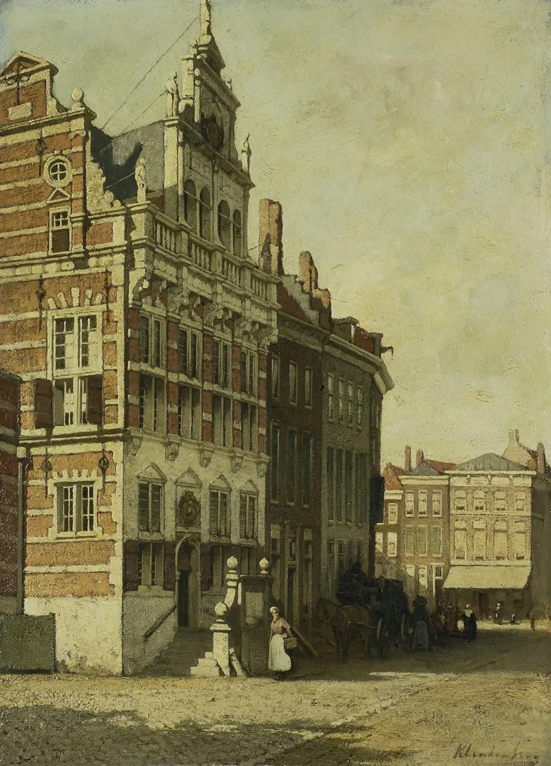 The Town Hall The Hague Wall Art by Johannes Christiaan Karel Klinkenberg - High-Resolution Digital Print