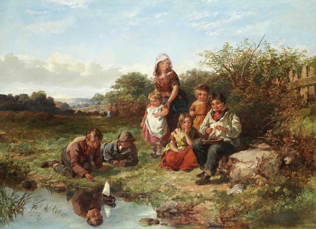 The Toy Boats Wall Art by James Curnock - High-Resolution Digital Print