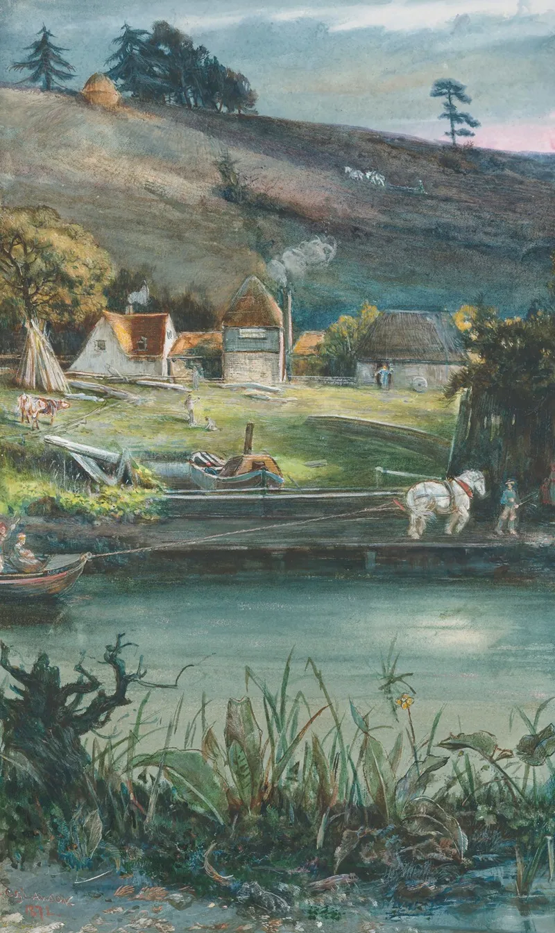 The Track Boat Wall Art by Cecil Gordon Lawson - High-Resolution Digital Print