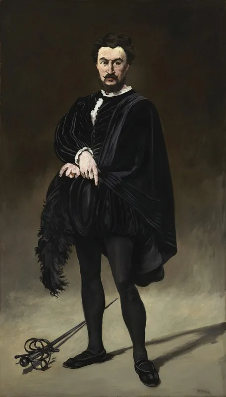 The Tragic Actor Rouviere As Hamlet