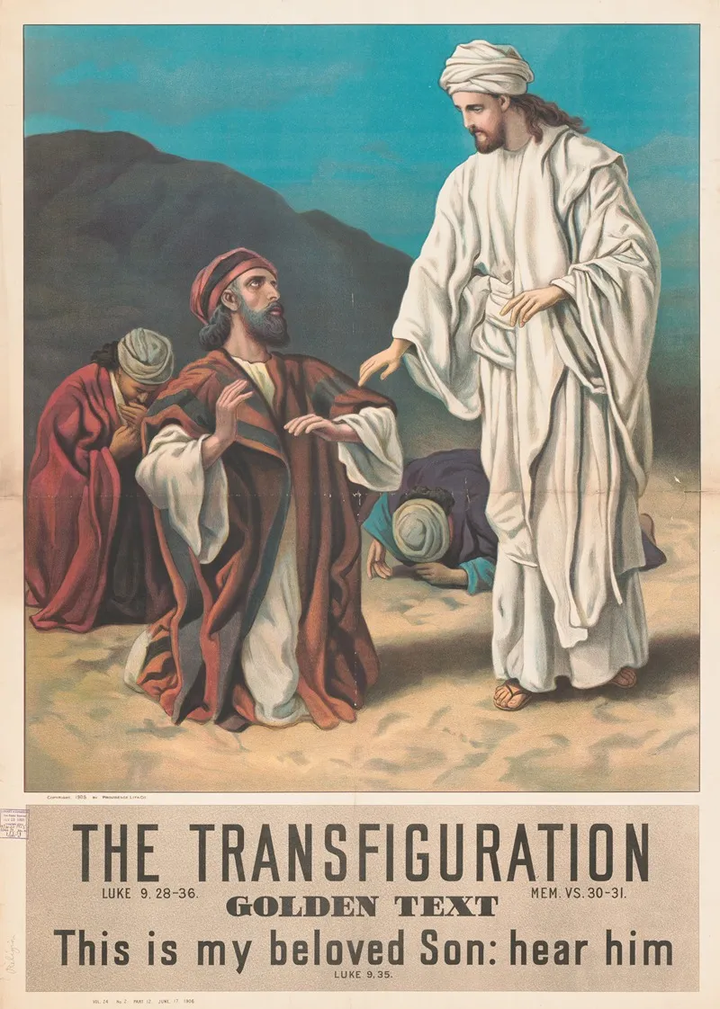 The Transfiguration 5 Wall Art by Providence Lith. Co - High-Resolution Digital Print