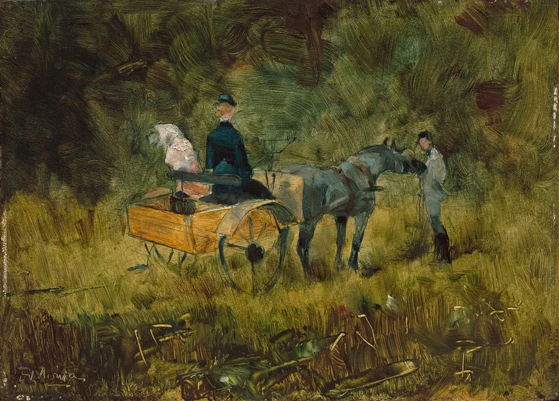 The Trap Wall Art by Henri de Toulouse-Lautrec - High-Resolution Digital Print