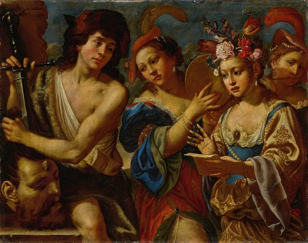 The Triumph Of David 2 Wall Art by Giovanni Francesco Guerrieri - High-Resolution Digital Print