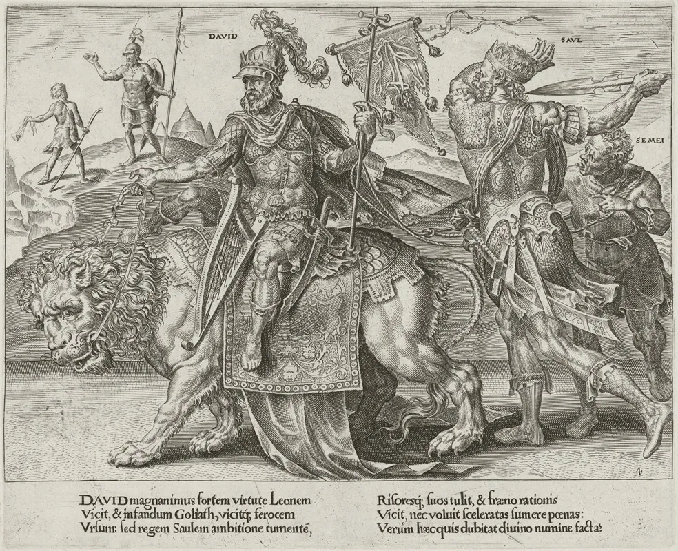 The Triumph Of David 5 Wall Art by Dirck Volckertz Coornhert - High-Resolution Digital Print