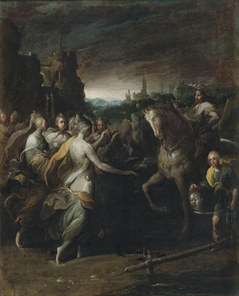 The Triumph Of David 7 Wall Art by Giovanni Andrea Donducci - High-Resolution Digital Print