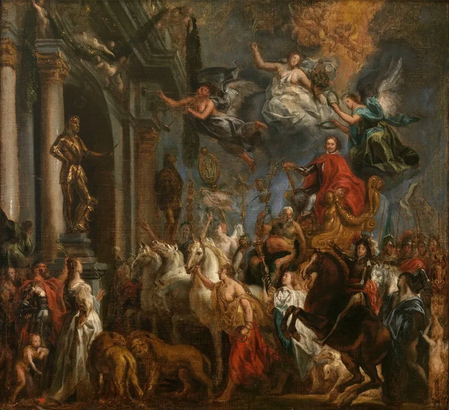 The Triumph Of Frederik Hendrik Wall Art by Jacob Jordaens - High-Resolution Digital Print