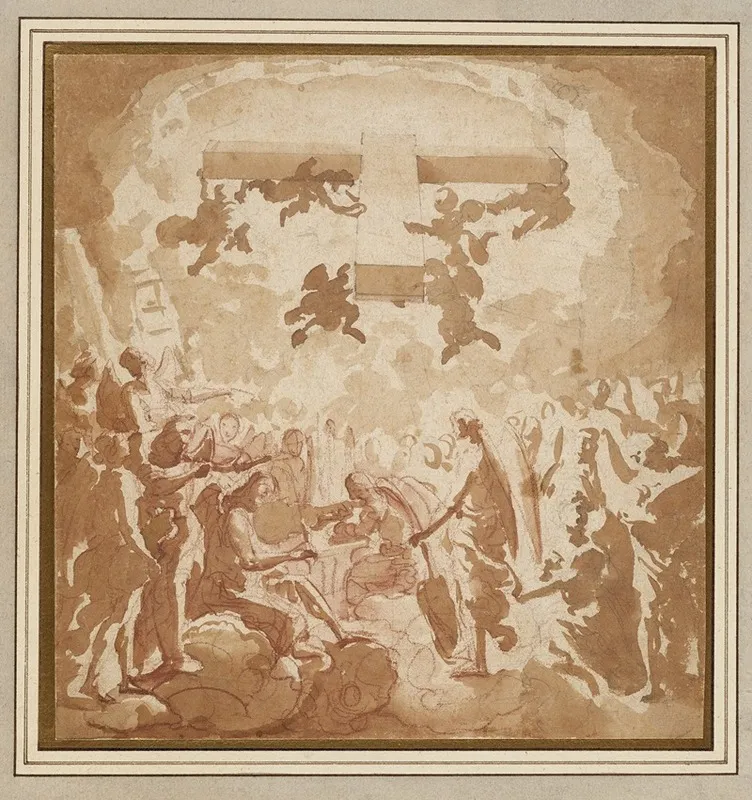 The Triumph Of The Cross Wall Art by Eugenio Cajés - High-Resolution Digital Print