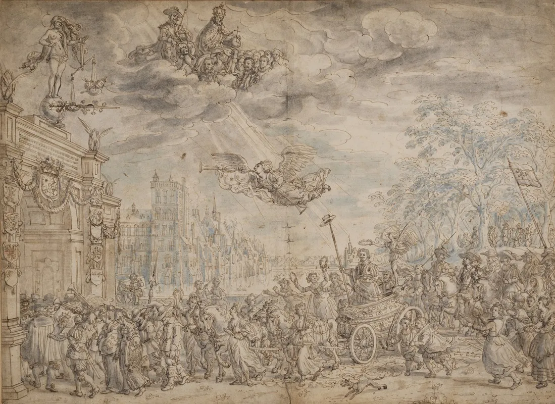 The Triumphal Entry Of Frederik Hendrik Of The Orange Into The Hague