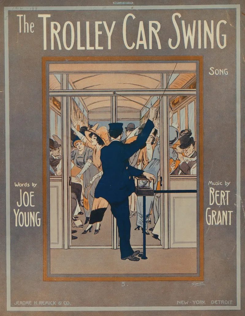 The Trolley Car Swing Wall Art by Starmer - High-Resolution Digital Print