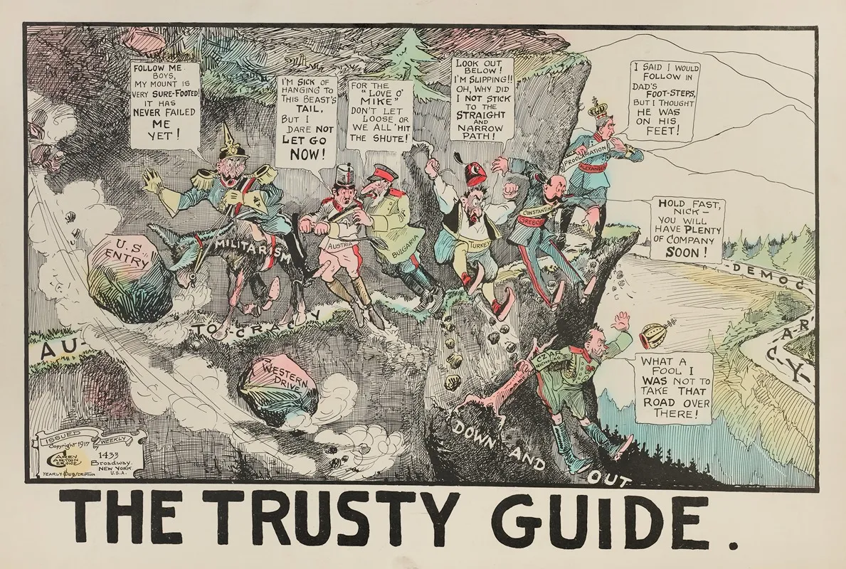 The Trusty Guide Wall Art by Carey Cartoon Service - High-Resolution Digital Print