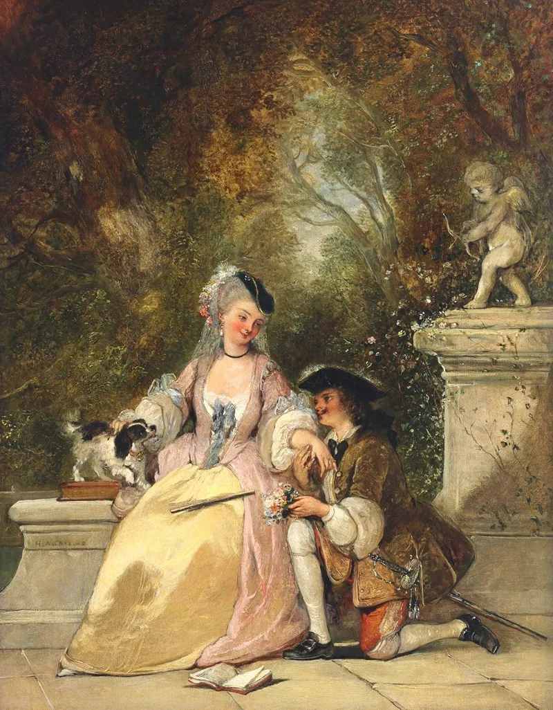 The Trysting Place 4 Wall Art by Henry Andrews - High-Resolution Digital Print