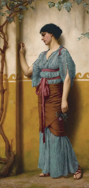 The Trysting Place Wall Art by John William Godward - High-Resolution Digital Print