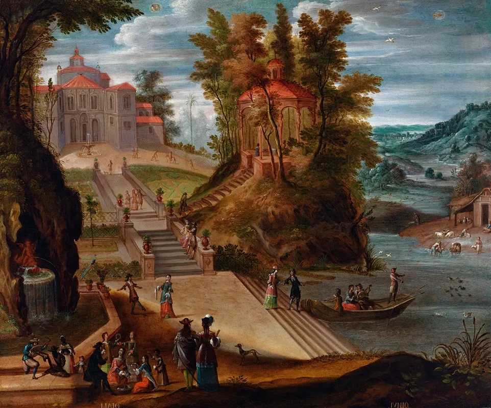 The Twelve Months Of The Year May June Wall Art by Antonio de Espinosa - High-Resolution Digital Print