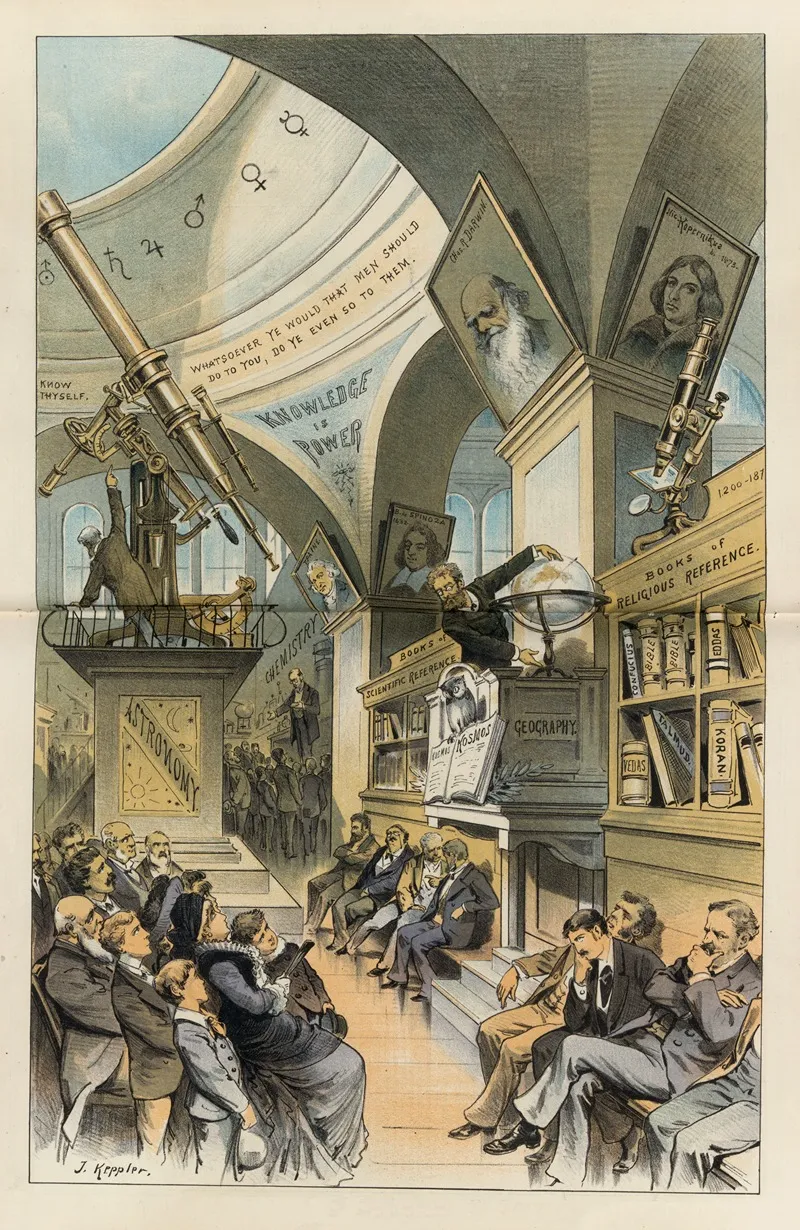 The Universal Church Of The Future From The Present Religious Outlook Wall Art by Joseph Ferdinand Keppler - High-Resolution Digital Print