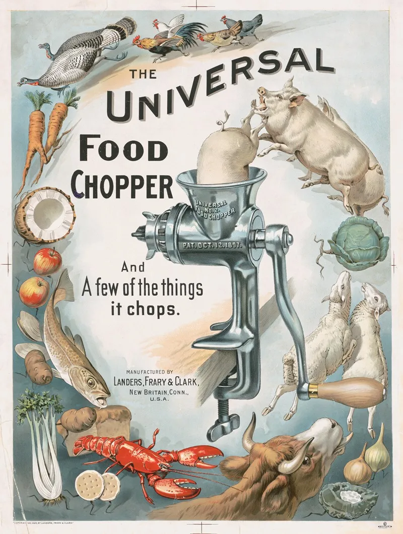 The Universal Food Chopper And A Few Of The Things It Chops Wall Art by Forbes Co. - High-Resolution Digital Print