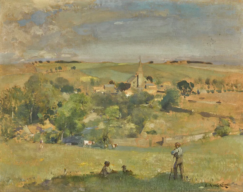 The Uplands Of Ceres Wall Art by Edward Arthur Walton - High-Resolution Digital Print