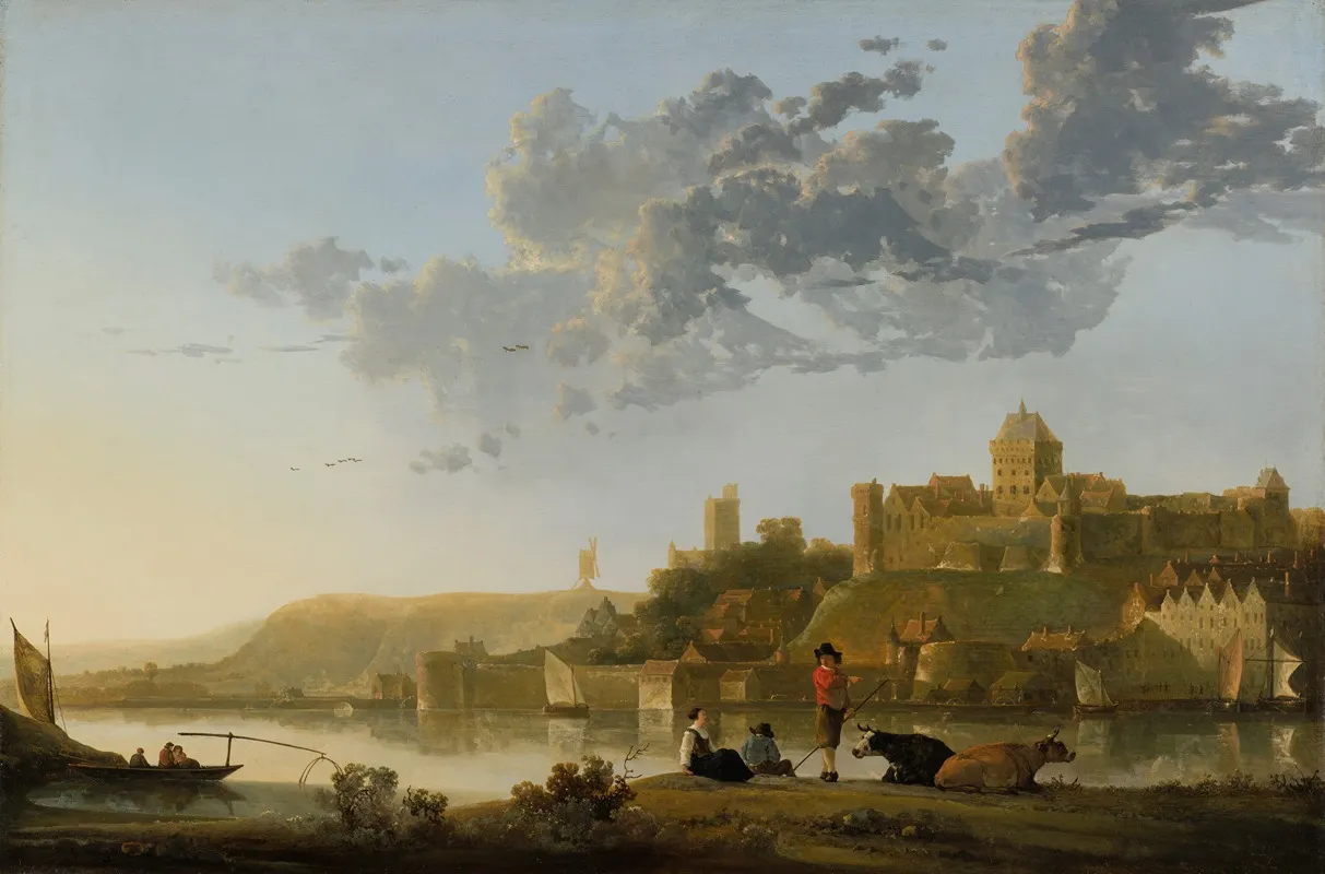 The Valkhof At Nijmegen Wall Art by Aelbert Cuyp - High-Resolution Digital Print