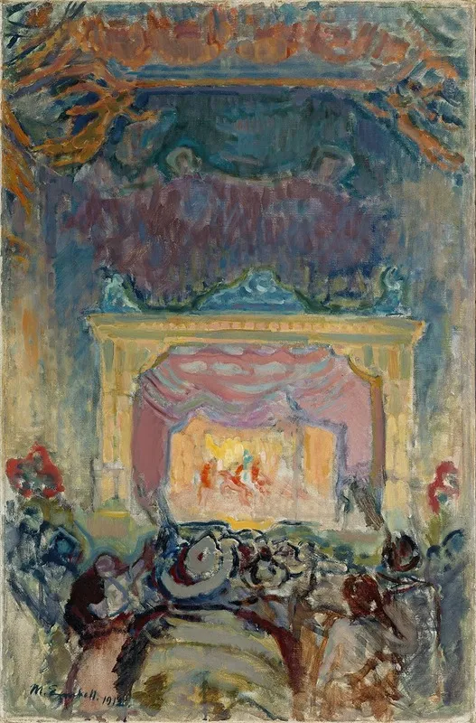 The Variety Theatre In Paris Wall Art by Magnus Enckell - High-Resolution Digital Print