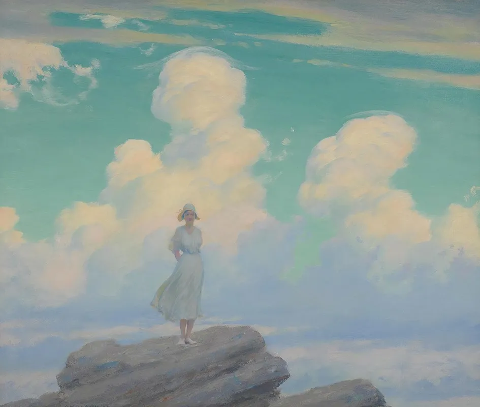 The Veiled Cloud Wall Art by Charles Courtney Curran - High-Resolution Digital Print
